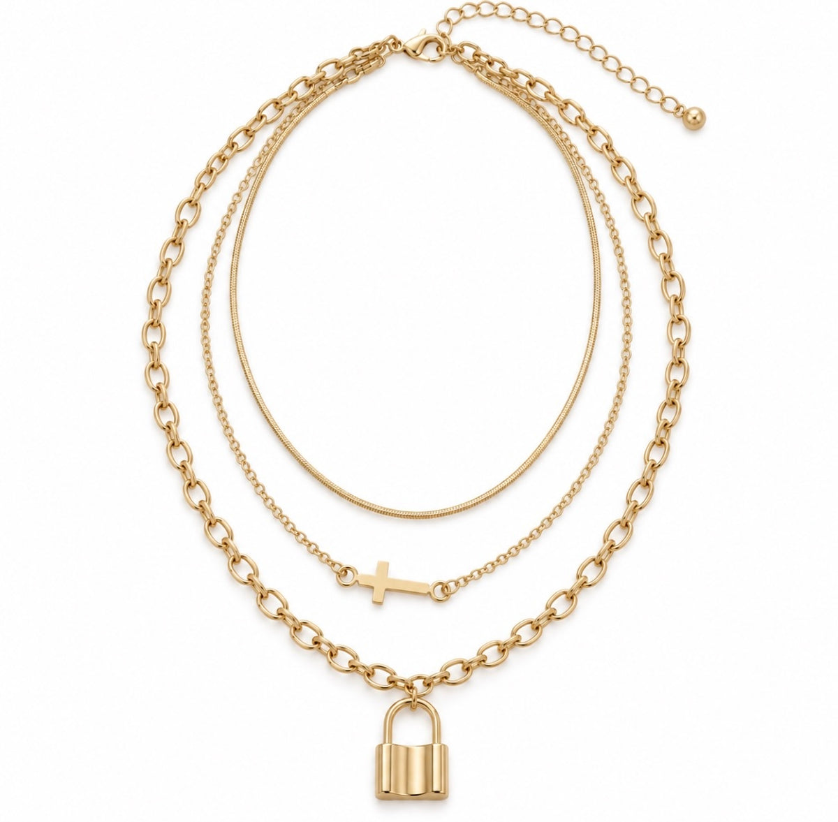 Faith & Forever Layered Gold Necklace