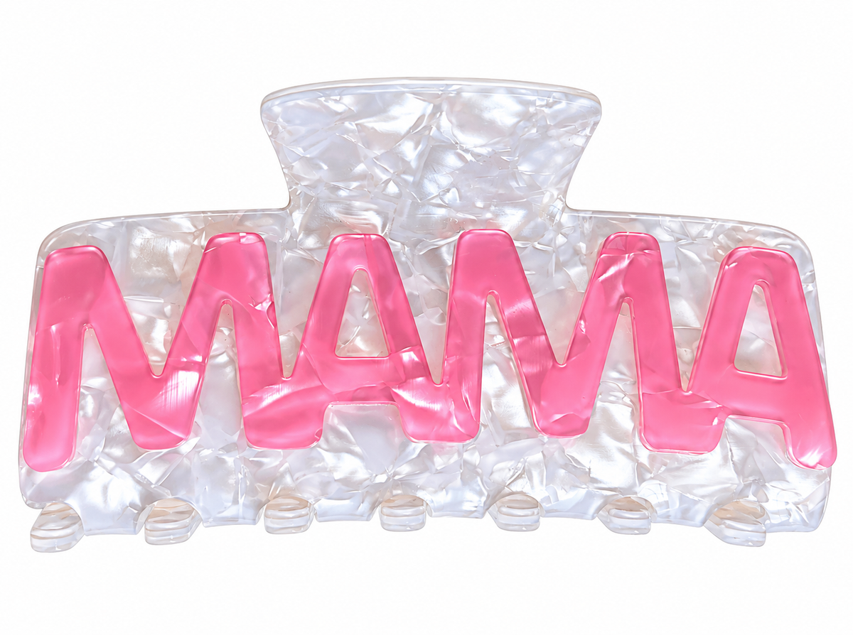 Mama Moments Claw Clip in Off White