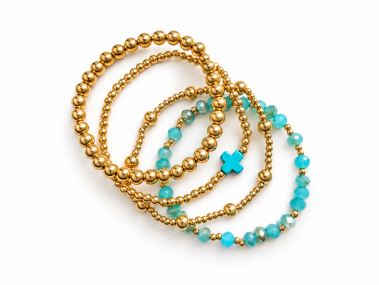 Faithful Heart Turquoise Bracelet Stack