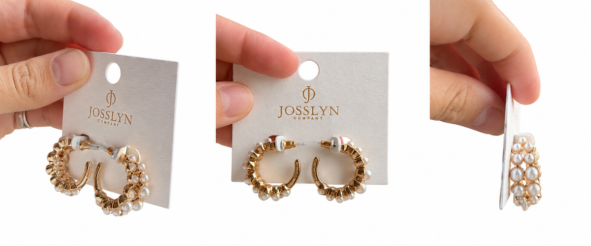 Sweet Grace Pearl Mini Hoops